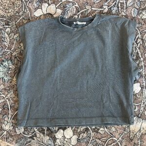Zara 100% cotton sleeveless T-shirt